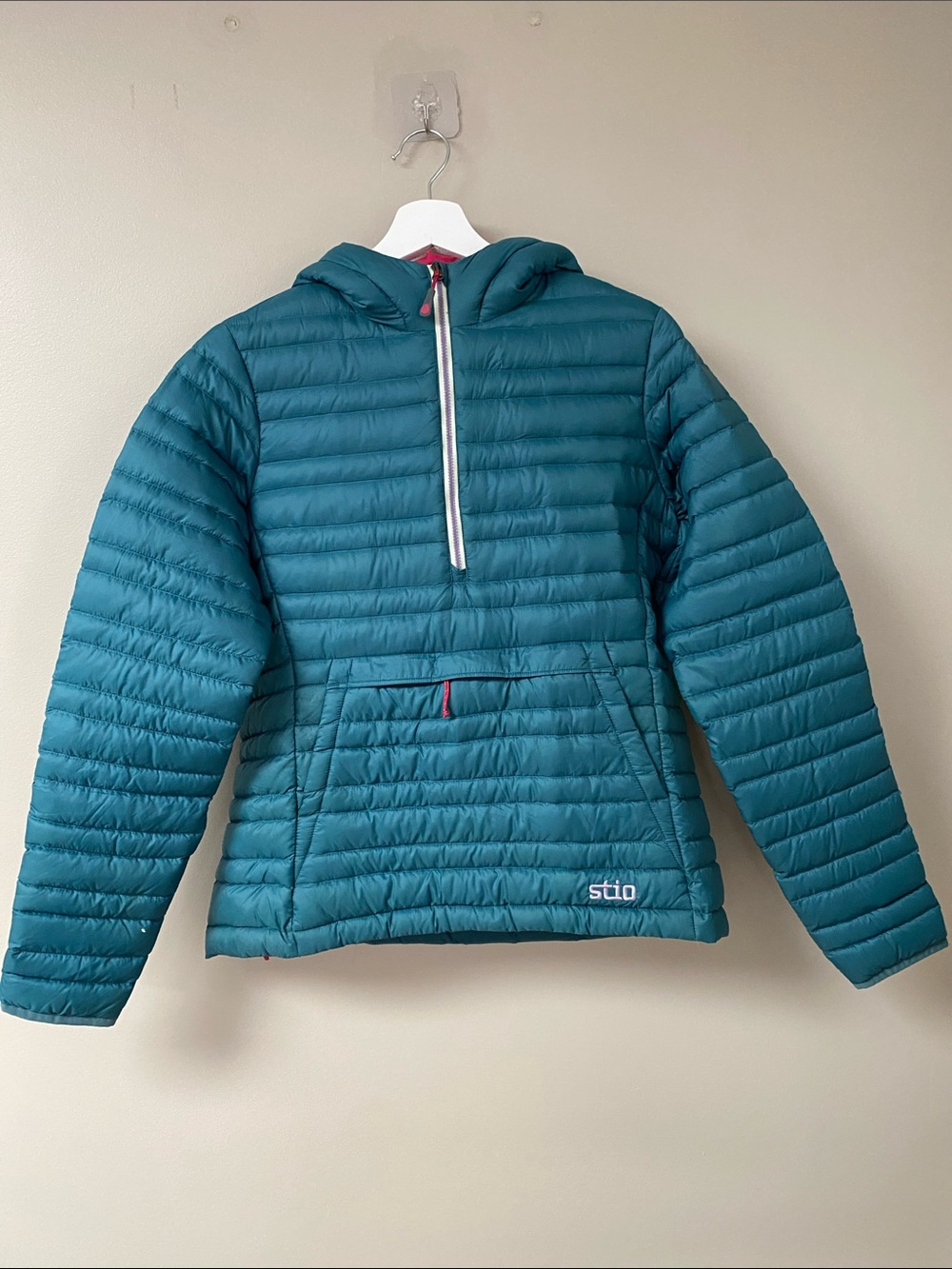 Stio Womens Teal Jacket with Pink Lining